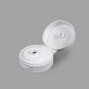 33mm Flip Top Dispensing Closure Ribbed Plastic Cap with 025 Orifice