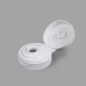 33mm Flip Top Dispensing Closure Ribbed Plastic Cap with 0375 Orifice