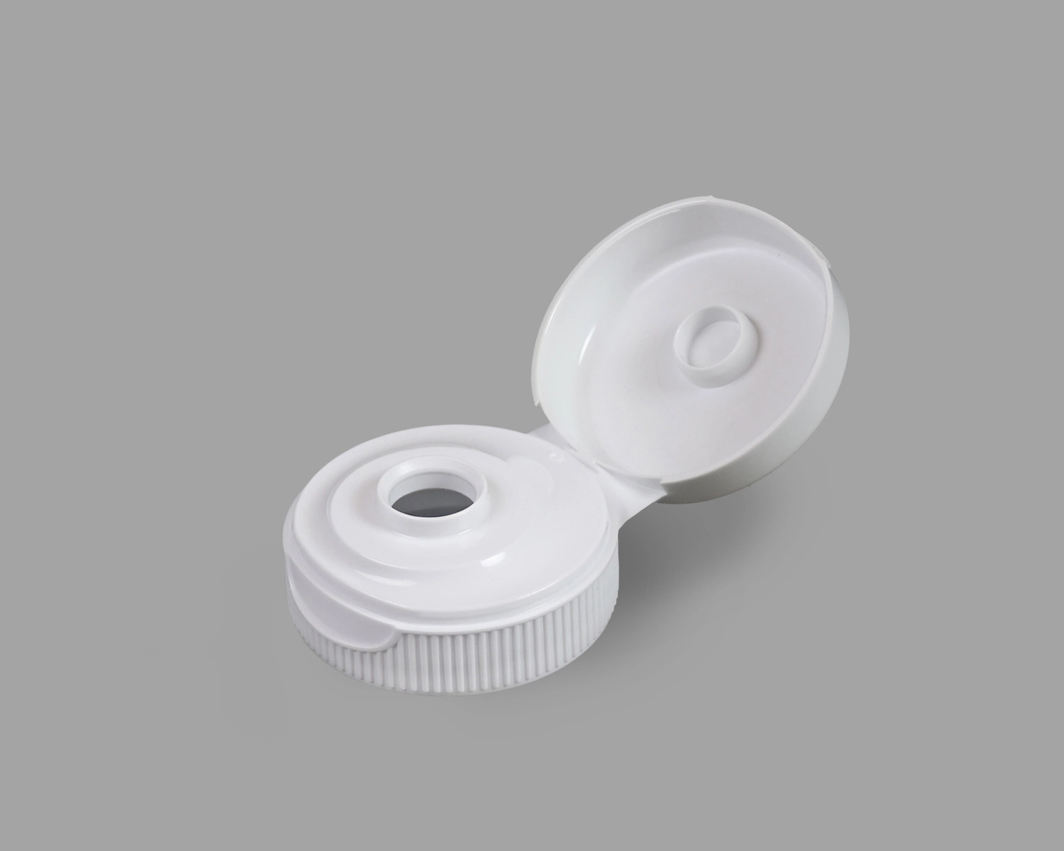 33mm Flip Top Dispensing Closure Ribbed Plastic Cap with 0375 Orifice