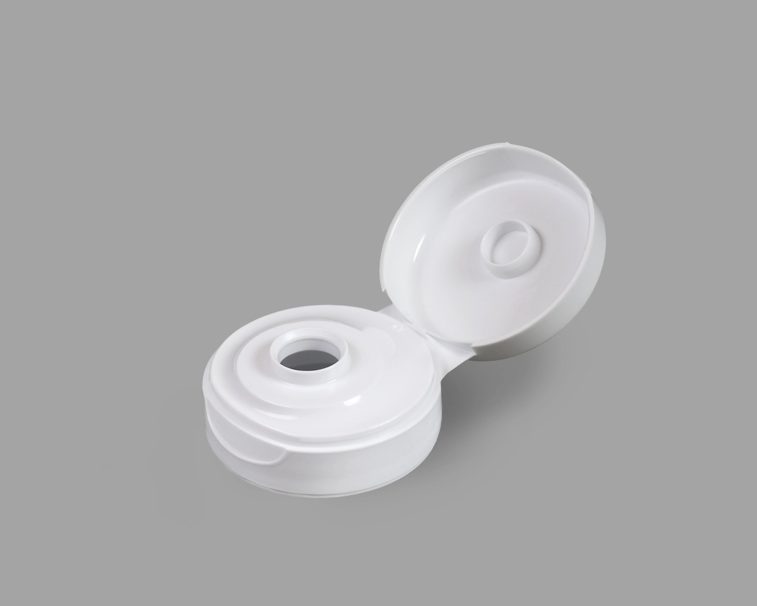 33mm Flip Top Dispensing Closure Smooth Plastic Cap with 0375 Orifice