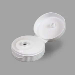 38mm Flip Top Dispensing Closure Ribbed Plastic Cap with 025 Orifice