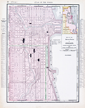 chicago map 1900