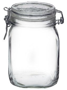 glass jar glass lid