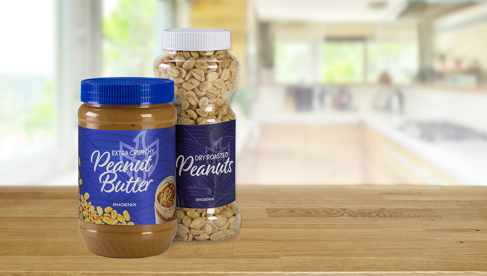 PHOENIX packaging closures for peanut butter nut butter nuts Continuous Thread Closures and Stacking EcoStack Closures