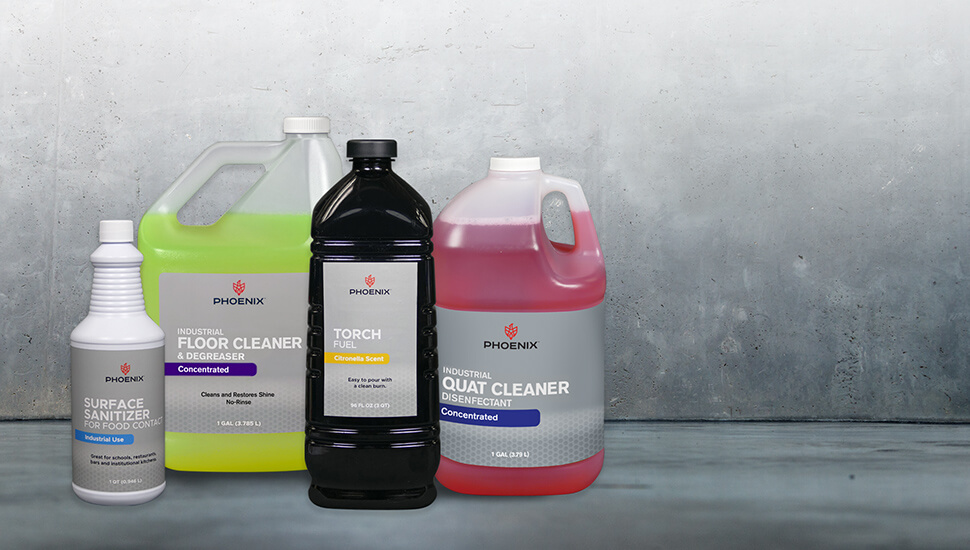 industrial chemicals cleaners packaging