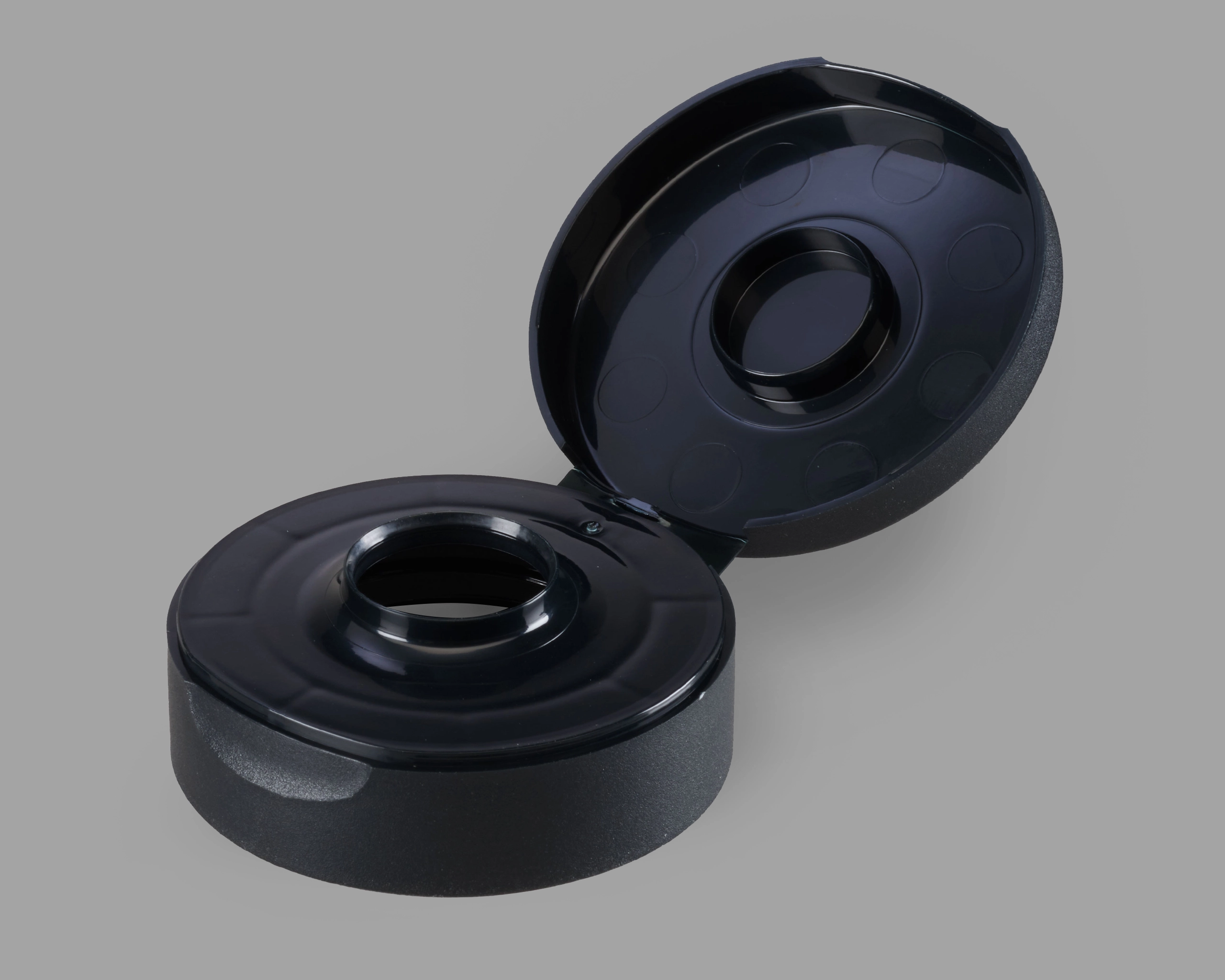 PHOENIX Mesa 38mm Flip Top Dispensing Closures Packaging for Condiments and Liquids with snap top lid 75 orifice