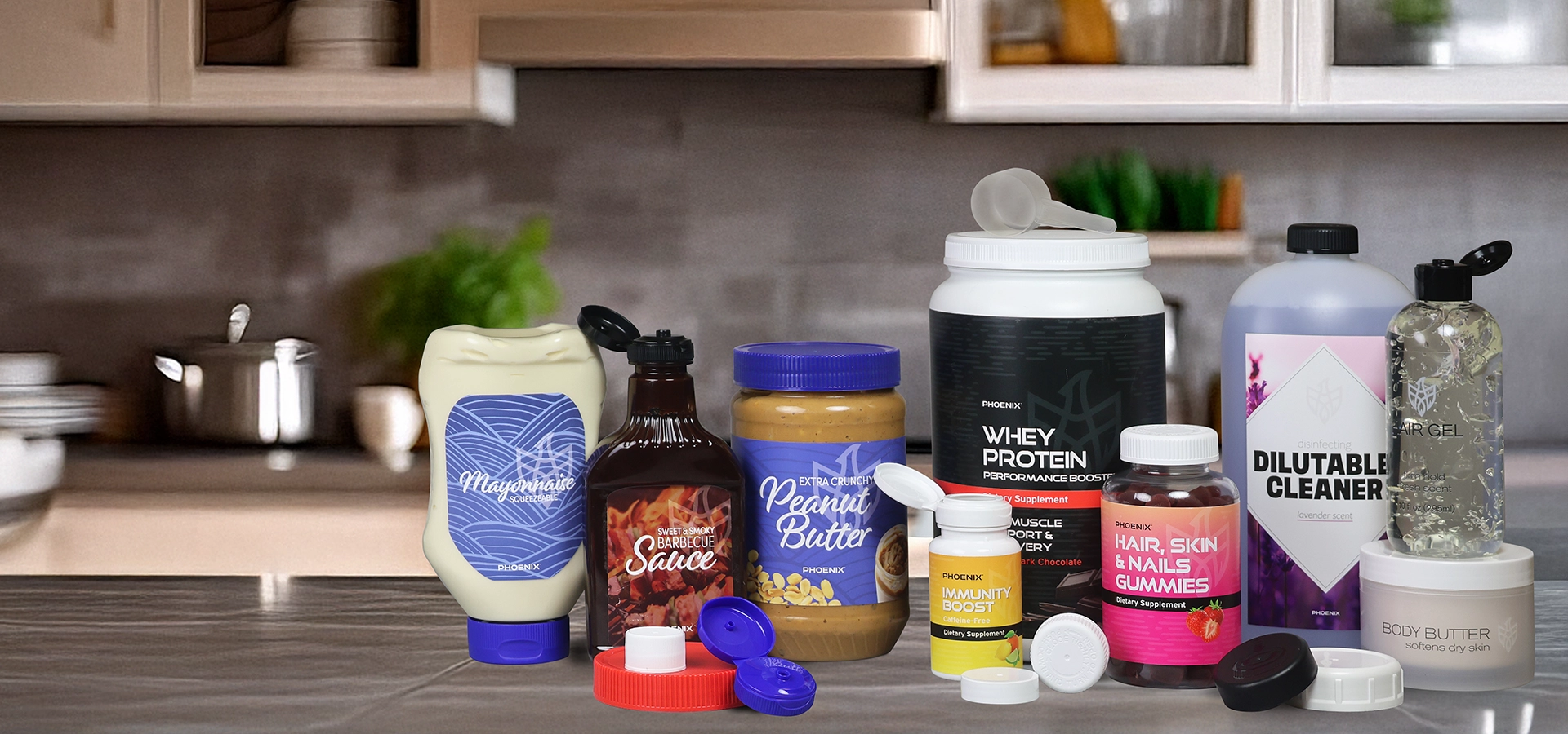 PHOENIX Packaging Caps and Closures for well known brands and many markets