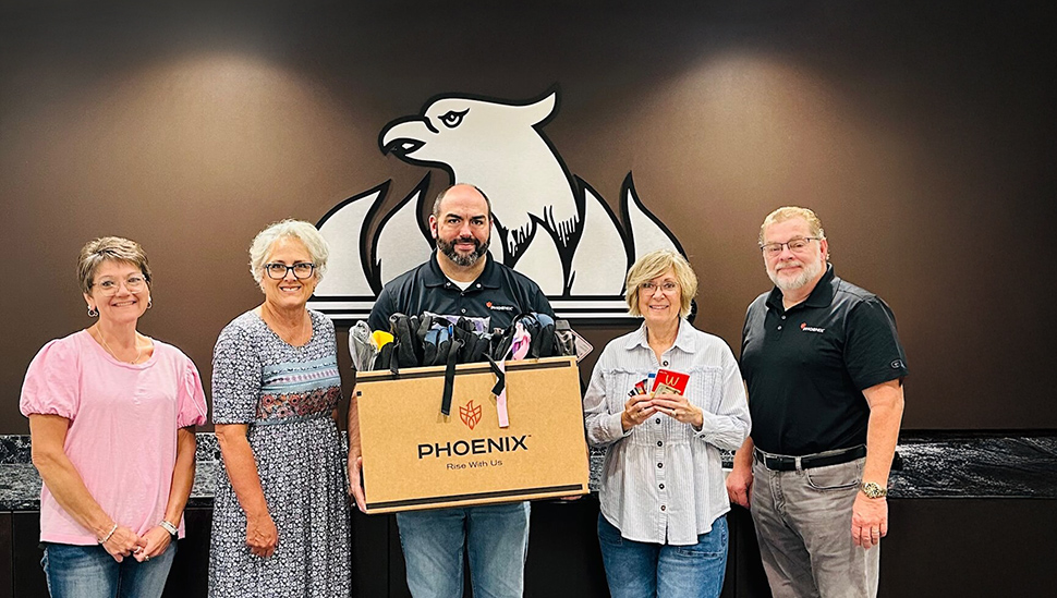 Phoenix Closures Greencastle Backpack Drive Donation